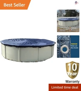 Heavy-Duty Winter Pool Cover - 28' Round - Protective - Includes Winch and Cable - Picture 1 of 8