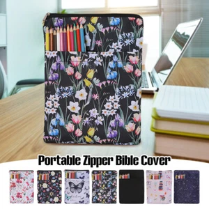 Portable Bible Cover Printed Book Bag Pen Outdoor Pouch Handbag Carrying Case - Picture 1 of 21