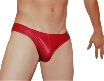 Private Structure Brief Desire Glaze Bikini Briefs Blood Red 3553 80A - Image 1 of 4