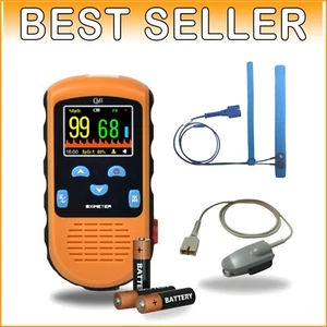 Battery Operated Pulse Oximeter for Infants & Adults - Adjustable Alarm & Case - Picture 1 of 11