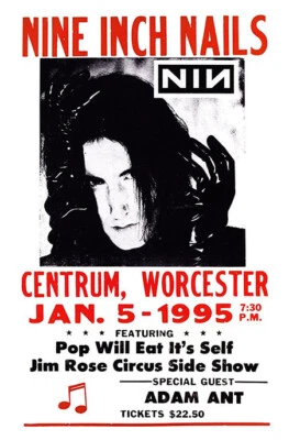 Nine Inch Nails Poster, NIN, Trent Reznor - Image 1 of 4