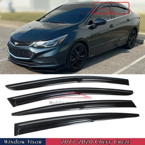 For 2017-2019 Chevy Cruze Sedan & Hatchback Mugen Style Window Visors Rain Guard - Picture 1 of 5