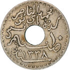 [#220281] Coin, Tunisia, Muhammad al-Nasir Bey, 10 Centimes, 1920, Paris, EF(40-