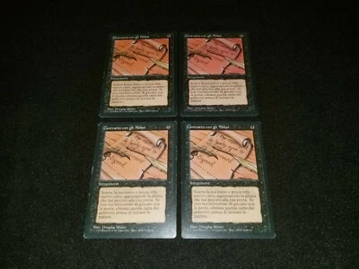 MTG 1x Revised black rare MP Italian FBB Contract from Below - Reserved list - Image 1 of 2