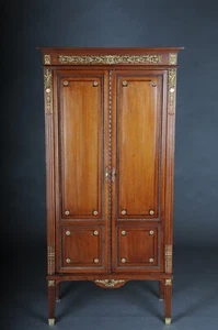 Seltener zarter Mahagoni-Musikschrank aus der Zeit um 1880, Louis XVI - Bild 1 von 18