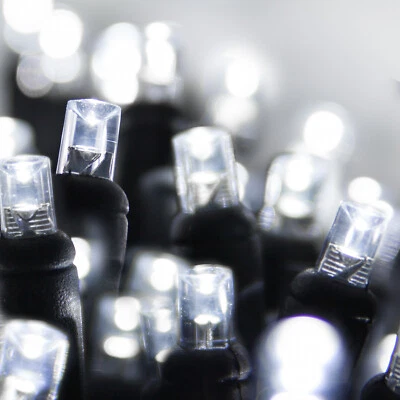 70 Orange Purple Green LED Halloween Lights, Black Wire, 24ft Party Porch Lawn - Image 1 of 4