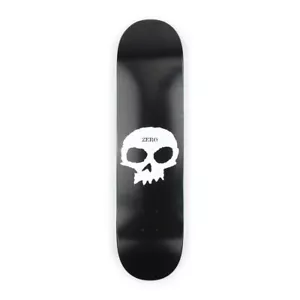 Zero Single Skull Skateboard Deck - Black - Picture 1 of 5