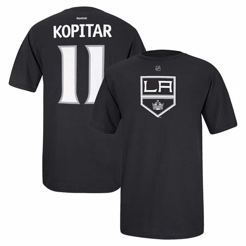 Anze Kopitar Reebok Los Angeles Kings Player Premier Black Jersey T-Shirt Men's Cover