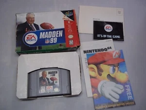 Madden NFL 99 N64 Nintendo 64 - GREAT - Complete with inserts but NO Manual - Picture 1 of 4
