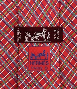 Hermes Tie 5046 PA. Silk 100% . Made In France. Authentic. - Picture 1 of 8