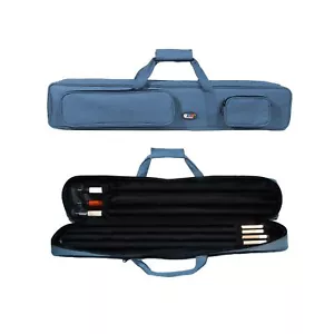 GSE 3x4 Soft Pool Cue Case Billiard Pool Cue Stick Carrying Bag - Holds 3 But... - Picture 1 of 7