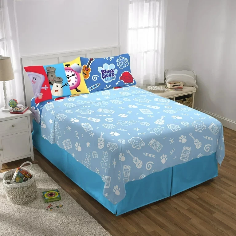 blue's Clues & You 4 Peace Ful Sheet Set Nickelodeon Microfiber sheets