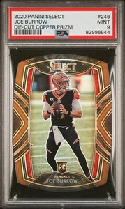 2020 Panini Select #246 Joe Burrow Rookie Die-Cut Copper Prizm /355 PSA 9 - Bild 1 von 2