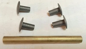 Pin y remaches de latón bisagra trasero guardabarros Harley 30-42 VL cabeza de nudillo UL WL DL RL - Imagen 1 de 1
