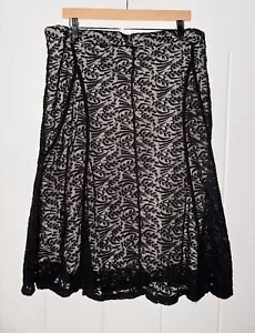 Lapis Crochet Lace Floral Skirt Women 3X Grunge Boho Witchy Whimsigoth Punk Rock - Picture 1 of 7
