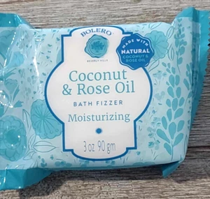 Bolero of Beverly Hills Coconut & Rose Oil Bath Fizzer - Imagen 1 de 2