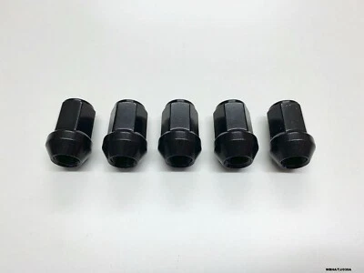 5 x Tuercas de rueda negras para Jeep Wrangler YJ y TJ 1987-2006 WBHA/TJ/030A Foto 1 de 4