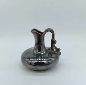 Vintage Elwill Pottery Style Jug Canada 1970s Studio Pottery Collectible Glaze - Picture 1 of 8