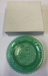 Pre-Owned Pairpoint Cup Plate Mr & Mrs Quack In Green #45G - Picture 1 of 2