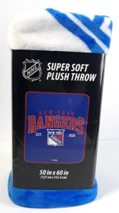 New York Rangers NHL superweiche Plüschdecke 50 x 60 Zoll - Bild 1 von 5