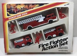 Rare Vintage Tootsie Fire Fighter Action Set No.1749 - Picture 1 of 9