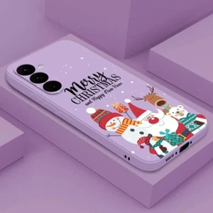 Phone Case For Samsung S24 S23 Ultra S22 S21 FE A15 A55 Christmas Silicone Cover - Picture 1 of 17