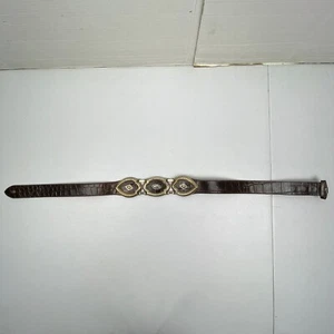 Cinturón de cuero marrón Brighton vintage para mujer talla M 45709 - Imagen 1 de 6