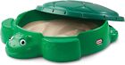 Little Tikes Turtle Sandbox Kids Outdoor Sand Pit Play/game Toy W/ Cover Green