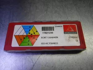 Insertos de carburo de ceraticita QTY10 XCNT130404EN CTPP430 (LOC1154B) - Imagen 1 de 4