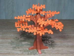 LEGO 6" Medieval Forest Tree Reddish Brown Trunk & Orange Leaves Fall MOC Builds - Picture 1 of 3