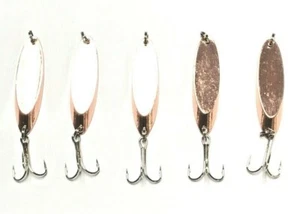 5 neue, Kastmaster Style 1/2 Unze Kupfer Löffel, ideal für Forelle & Barsch - Bild 1 von 12