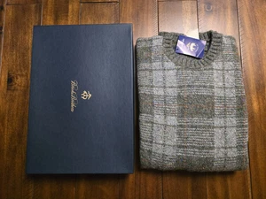 Vintage Brooks Brothers Shetland Wool 44 Sweater New with Tags in Box - Picture 1 of 14