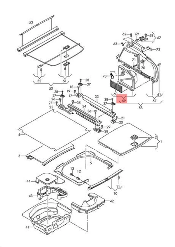 Cubierta AUDI genuina para compartimento de equipaje moldura marrón páramo 8K9863990IMO Foto 1 de 1
