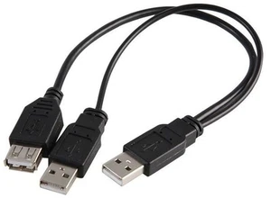 PRO SIGNAL - Twin USB A Male naar USB A Vrouw - Afbeelding 1 van 1