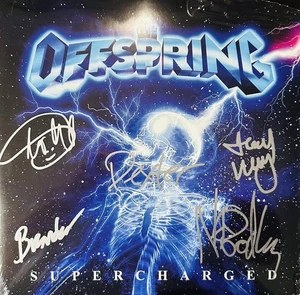 THE OFFSPRING SIGNED ALBUM SUPERCHARGED THE OFFSPRING AUTOGRAPHED VINYL RECORD - Picture 1 of 14