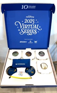Run Disney 2025 Virtual Series Challenge Box Medals Set 10 Years Running NO PIN - Picture 1 of 11