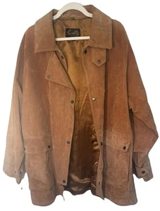 Vintage Scully Brown Suede coat Size 44 - Picture 1 of 7