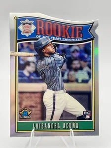 Bowman 2025 cromo refractor de béisbol novato troquelado #ROY-4 Luis Angel Acuña - Imagen 1 de 2