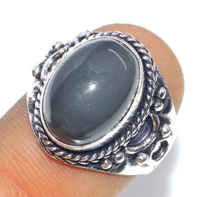 Hot Deal Black Onyx 925 Silver Plated Handmade Ring US 6.5 Gifts Jewelry JW - Image 1 of 3