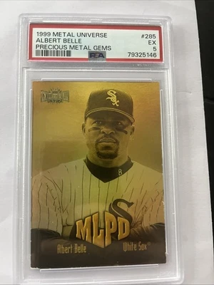 1999 metal universe precious metal gems Albert Belle psa 5 - Image 1 of 2