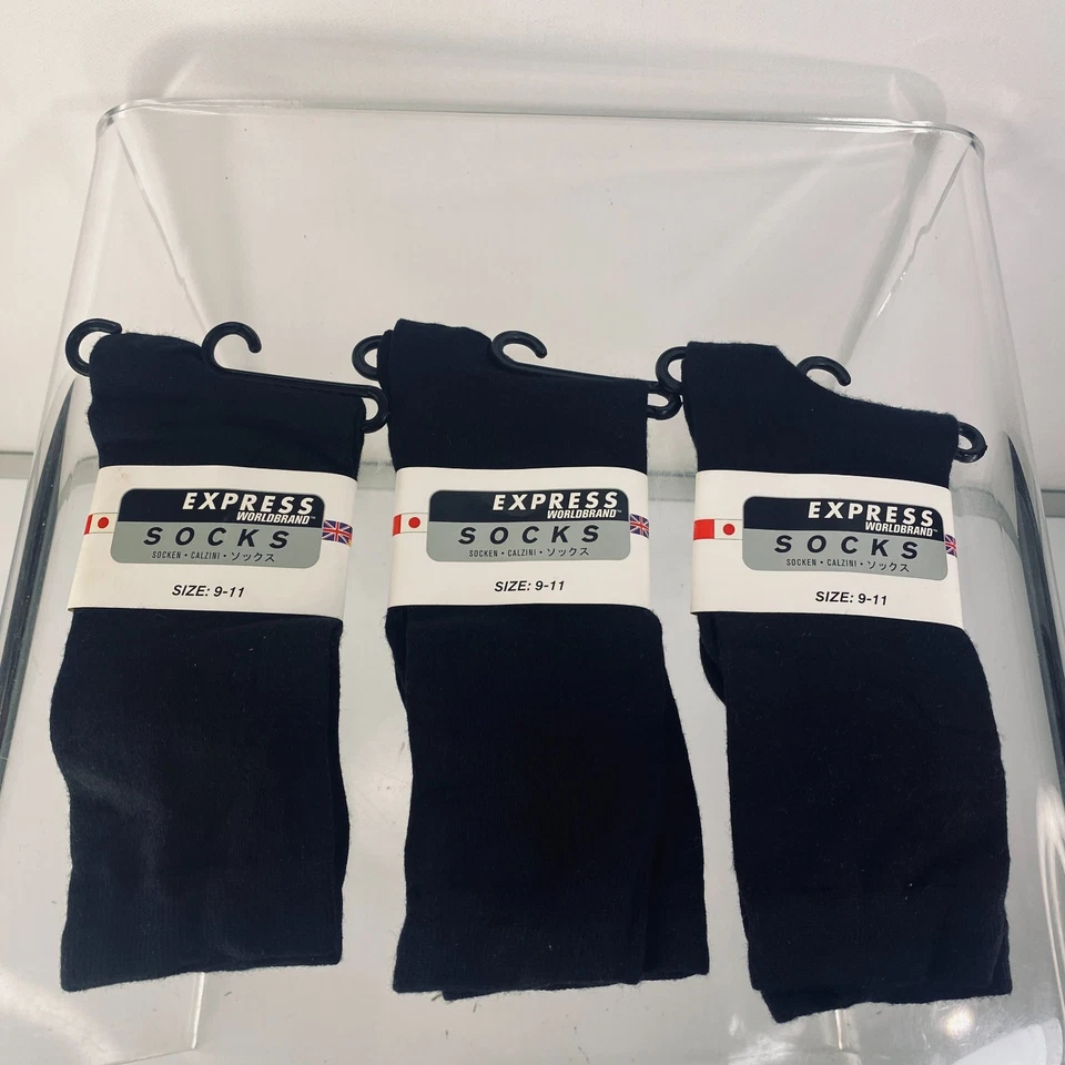 De Colección 3 Pares Express Worldbrand Calcetines Informales Para Mujer Ultra Suave Crew Vestido Talla 9-11 Foto 1 de 1