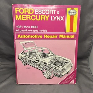 Ford Escort & Mercury Lynx Haynes 789 Repair Manual 1981 thru 1990 - Bild 1 von 7
