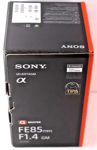 Sony G-Series 85mm F/1.4 FE GM Lens (SEL85F14GM) - EXCELLENT CONDITION - Picture 1 of 10