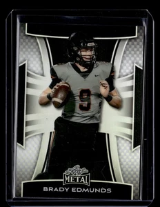 BRADY EDMUNDS 2025 Leaf Pro Set Metal Football SILVER PRISMATIC #89/149 - Picture 1 of 2