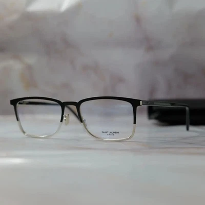 Saint Laurent metal logo glasses with case Used F/S - Image 1 of 4