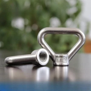 A2 Stainless Lifting Eye Nuts Triangle Shape Female Eye Nut M8M10M12M14M16M20M24 - Picture 1 of 14