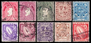 Ireland Scott 107-111, 113-116, 137 (1940-49) Used F-VF, CV $8.30 Q - Picture 1 of 1