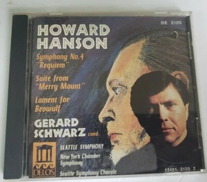 HOWARD HANSON Symphony No 4 Requiem Suite from Merry Mount- GERARD SCHWARZ CD - Picture 1 of 3