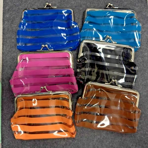 3 Pcs Assorted Buckle Coin Purses Vintage Pouch Kiss-lock Change Purse Wallets - Picture 1 of 11