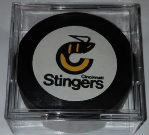 1975-79 WHA CINCINNATI STINGERS VINTAGE OFFICIAL GAME PUCK CANADA BILTRITE - Picture 1 of 6